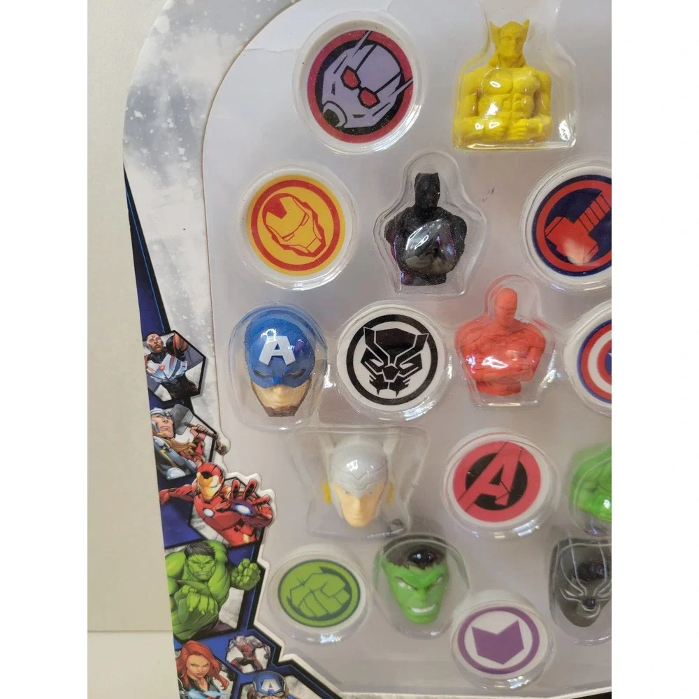 Marvel Avengers Fun Eraser Set 20 Count Captain America Iron Man Hulk 3D Erasers